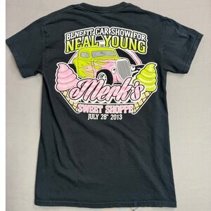 Car Show T-Shirt Merks Sweet Shoppe Neal‎ Young Benefit Small